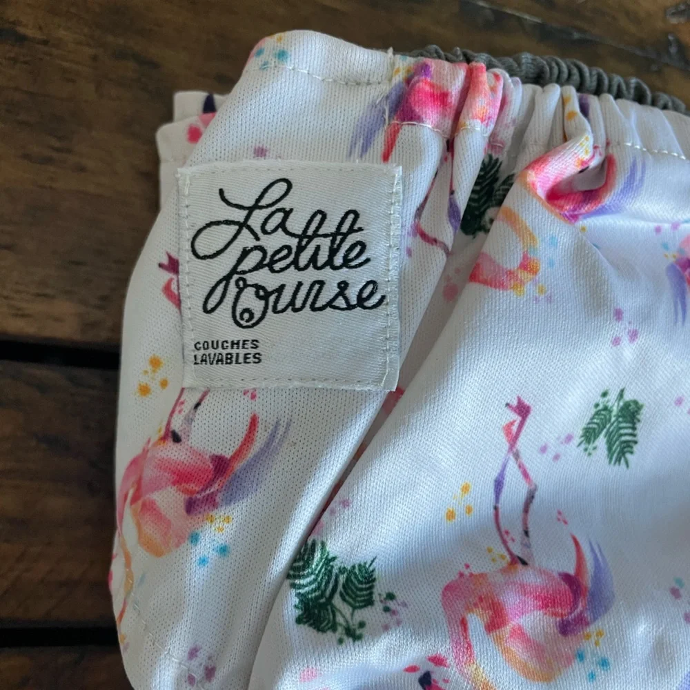 Flamingo Print AIO Cloth Diaper